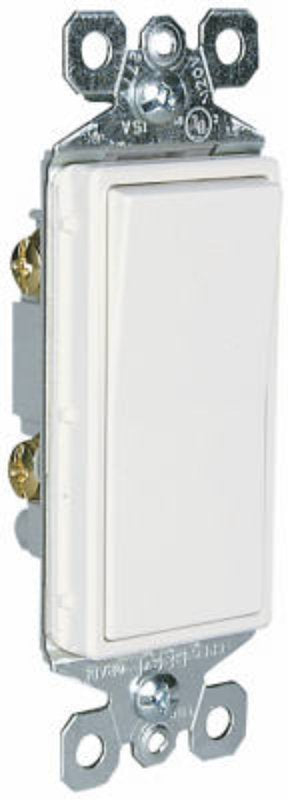 Legrand radiant Series TM870WCP6 Paddle Switch, 15 A, 120/277 VAC, Push Wire, Side Wire Terminal, White