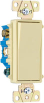 Legrand radiant Series TM874ICC6 Paddle Switch, 15 A, 120/277 VAC, Push Wire, Side Wire Terminal, Ivory, 4-Pole