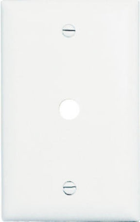 Legrand TradeMaster TP Series TP11WCC15 Wallplate, 4.7 in L, 1-Gang, Nylon, White