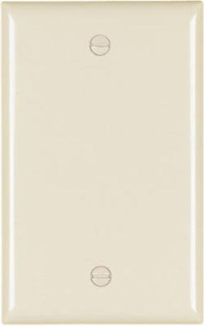 Legrand TP13LACC30 Blank Wallplate, 0.07 in Thick, 1 -Gang, Nylon, Light Almond, Box Mounting