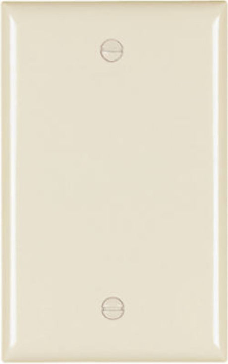 Legrand TP13LACC30 Blank Wallplate, 0.07 in Thick, 1 -Gang, Nylon, Light Almond, Box Mounting