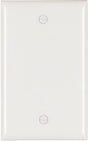 Legrand TP13WCC30 Blank Wallplate, 4.69 in L, 2.94 in W, 0.16 in Thick, 1-Gang, Nylon, White, Box