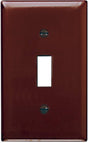 Legrand TradeMaster TP TP1CC15 Wallplate, 4.6875 in L, 2.937 in W, 1 -Gang, Nylon, Brown