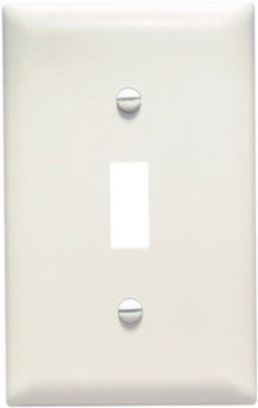 Legrand TradeMaster TP Series TP1LACC100 Wallplate, Toggle, 4.6875 in L, 2.937 in W, 1-Gang, Nylon, Light Almond