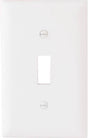 Legrand TradeMaster TP1WCC100 Wallplate, 4-1/2 in L, 2-3/4 in W, 1 -Gang, Plastic, White, Matte