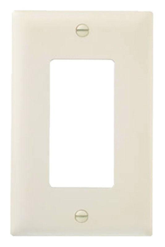 Legrand TradeMaster TP26LACC100 Switch Wallplate, 4-11/16 in L, 2-15/16 in W, 1 -Gang, Nylon, Light Almond
