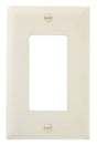Legrand TradeMaster TP26LACC100 Switch Wallplate, 4-11/16 in L, 2-15/16 in W, 1 -Gang, Nylon, Light Almond
