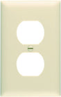 Legrand TradeMaster TP Series TP8ICC100 Receptacle Wallplate, 4.687 in L, Standard, 1-Gang, Nylon