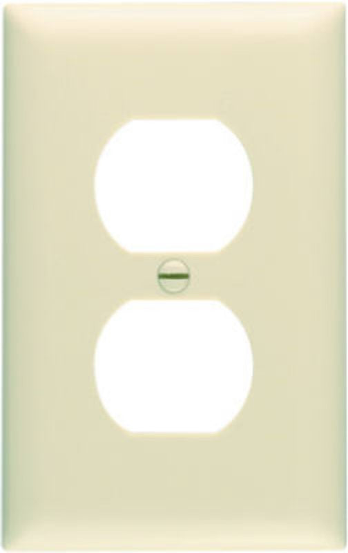 Legrand TP8ICP10 Wallplate, 4.68 in L, 2.93 in W, Midsize, 1 -Gang, Nylon, Ivory