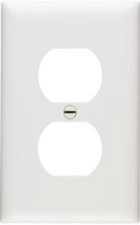 Legrand TradeMaster TP Series TP8WCC100 Receptacle Wallplate, 4.687 in L, 2.937 in W, Standard, White Color