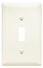 Legrand TradeMaster TPJ1LACC70 Wallplate, 3-5/16 in L, 5.062 in W, 1 -Gang, Nylon, Light Almond