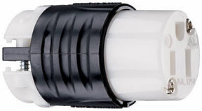 Legrand PS5269XCCV4 Electrical Connector, 2 -Pole, 15 A, 125 V, NEMA: NEMA 5-15R, Black/White