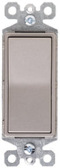 Legrand radiant Series TM873NICC10 Paddle Switch, 15 A, 120/277 VAC, Push Wire, Side Wire Terminal, Nickel