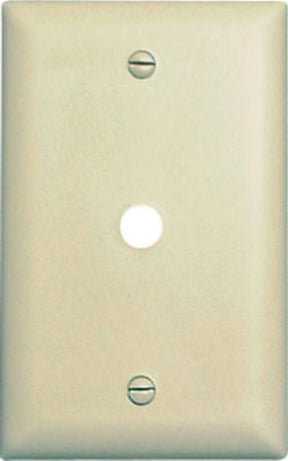 Legrand TradeMaster TP Series TP11ICC15 Wallplate, 4.7 in L, 1-Gang, Nylon, Ivory