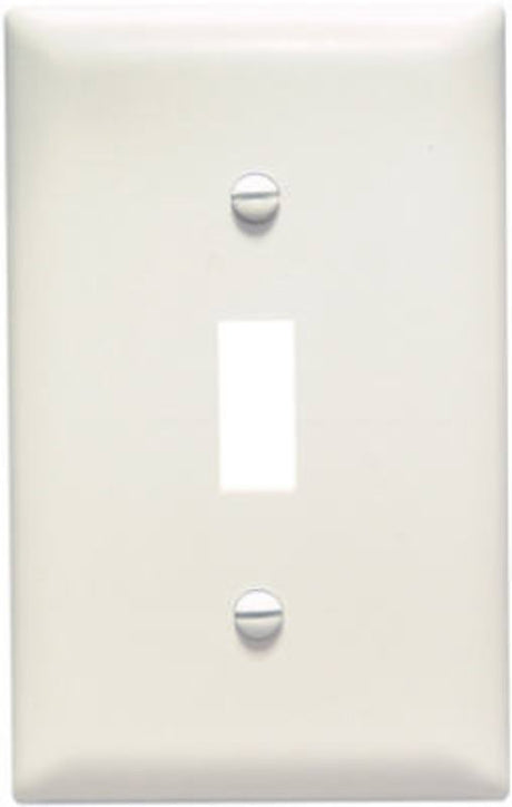 Legrand TradeMaster TP TP1LACP10 Switch Wallplate, 4.68 in L, 2.93 in W, 1 -Gang, Nylon, Light Almond