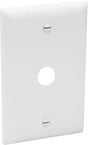 Legrand TP60W Telephone/Cable Outlet Plate, 1 -Gang, Nylon, White