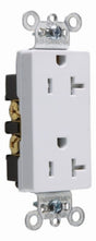 Legrand TR26352WCC8 Duplex Receptacle, Nylon, White, 2-Pole, 20 A, 125 V, NEMA: 5-20R, 14 to 10 AWG Wire