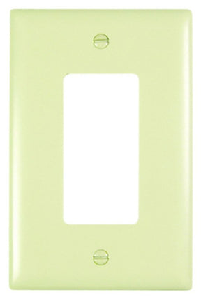 Legrand TradeMaster TPJ26I Wallplate, 5.06 in L, 3.31 in W, 1 -Gang, Nylon, Ivory