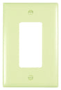 Legrand TradeMaster TPJ26I Wallplate, 5.06 in L, 3.31 in W, 1 -Gang, Nylon, Ivory