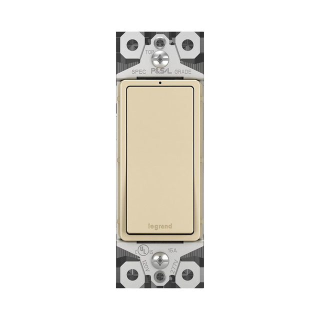 Legrand radiant TM870ISLCCC5WP Decorator Switch, 15 A, 120/277 V, Thermoplastic Housing Material, Ivory