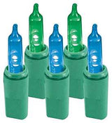 Hometown Holidays 2337-BC/U15E326K Italian Light Set, 120 V, 4.8 W, 70-Lamp, LED, Blue/Green, 25-1/2 ft L