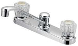 Boston Harbor GU-F8020002CP-LF Kitchen Faucet, 1.8 gpm, 3-Faucet Hole, Metal/Plastic, Chrome, Deck, 8 in Faucet Centers