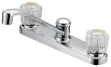 Boston Harbor GU-F8020002CP-LF Kitchen Faucet, 1.8 gpm, 3-Faucet Hole, Metal/Plastic, Chrome, Deck, 8 in Faucet Centers