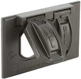 Bell Outdoor 5180 Series 5180-2 Weatherproof Flip Cover, 1 in L, 4.563 in W, 1-Gang, Aluminum, Bronze, Powder-Coated