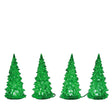Lemax 94518 Christmas Decor, 4.72 in H, Tree, Plastic, Crystal, LED, Pack of 9
