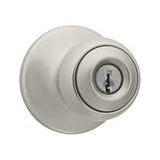 Kwikset 400P 15 RC ALRCSV1 Entry Knob, Knob Handle, Satin Nickel, Re-Key Technology: SmartKey, 3 Grade, Universal Hand