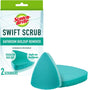 Scotch-Brite 835T Bathroom Buildup Remover, Foam Abrasive, 4.4 in L, 3.8 in W, Green