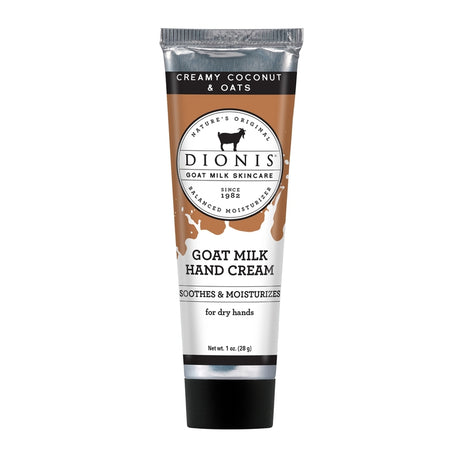 Dionis Goat Milk Skincare Creamy Coconut & Oats Scent Hand Cream 1 oz 1 pk, Pack of 6