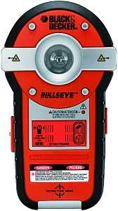 Black+Decker Bull's Eye Series BDL190S Auto Leveling Laser with Stud Sensor, 100 ft, 1-1/8 in Accuracy, 2-Beam