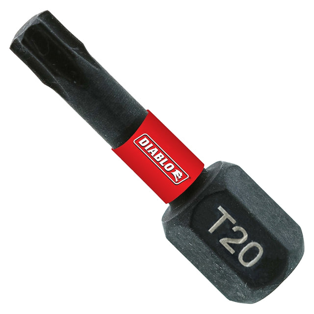 Diablo DT201P25 Drive Bit, #20 Drive, Torx Drive, 1/4 in Shank, Hex Shank, 1 in L