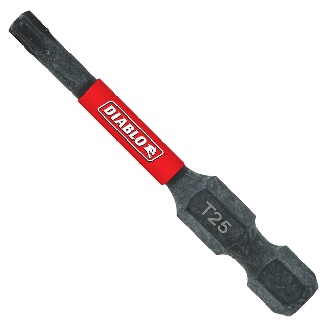 Diablo DT252P100 Drive Bit, #25 Drive, Torx Drive, 1/4 in Shank, Hex Shank, 2 in L, Tool Steel