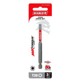 Diablo DT3035P1 Drive Bit, #30 Drive, Torx Drive, 1/4 in Shank, Hex Shank, 3-1/2 in L