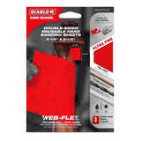 Diablo Sand Demon DWS045XFNF03G Reusable Hand Sanding Sheet, 5-1/2 in L, 4-1/2 in W, Ultra Fine, Aluminum Oxide Abrasive