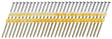 Senco KD29ASBS Series Collated Nail, Plastic Strip Collation, 3-1/2 in L, Steel, Galvanized, Full Round Head