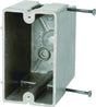 fiberglassBOX 1099-N Electrical Box, 1-Gang, 2-Outlet, 4-Knockout, Fiberglass Reinforced Polyester BMC, Beige/Tan