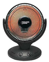 PowerZone QGW08-608 Parabolic Heater, 6.7 A, 120 V, 400, 800 W, 2-Heating Stage, Black