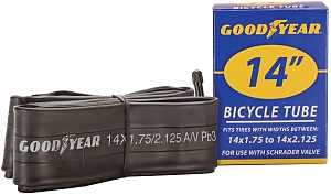 Kent 91074 Bicycle Tube, Black, For: 14 x 1-3/4 in to 2-1/8 in W Bicycle Tires