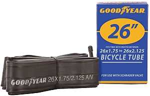 Kent 91079 Bicycle Tube, Butyl Rubber, Black, For: 26 x 1-3/4 in to 2-1/8 in W Bicycle Tires