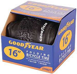 Kent 91052 Bike Tire, Folding, Black, For: 16 x 1-1/2 to 2-1/4 in Rim, Pack of 2