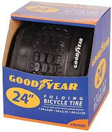 Kent 91058 Cruiser Tire, 24 x 2 in Dimensions, Folding, Black, For: 24 x 2 to 2.10 to 2-1/8 in Rim, Pack of 2