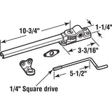 Prime-Line H 3528 Window Operator, Left/Right, Steel, Brass/Chrome