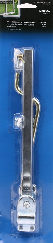 Prime-Line H 3528 Window Operator, Left/Right, Steel, Brass/Chrome