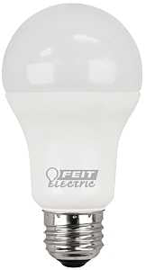 Feit Electric A1600/827/10KLED/2 LED Bulb, General-Purpose, A19 Lamp, 100 W Equivalent, E26 Medium Lamp Base, White