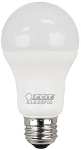 Feit Electric A1600/827/10KLED/2 LED Bulb, General-Purpose, A19 Lamp, 100 W Equivalent, E26 Medium Lamp Base, White