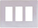 Eaton PJS Series PJS263W Wallplate, 4.87 in L, 6-3/4 in W, 3-Gang, Polycarbonate, White, High-Gloss