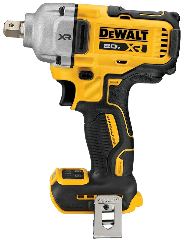 DEWALT XR Series DCF892B Impact Wrench, Includes: (1) Belt Clip, Tool Only, 20 V, 1/2 in Drive, 3250 ipm